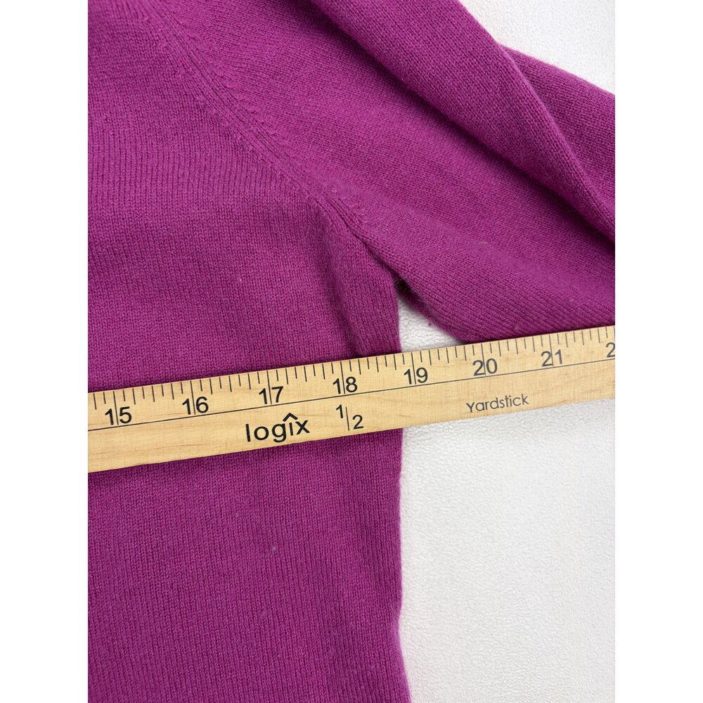 Charter Club 100% Cashmere Magenta Turtleneck Sweater - Picture 6 of 7